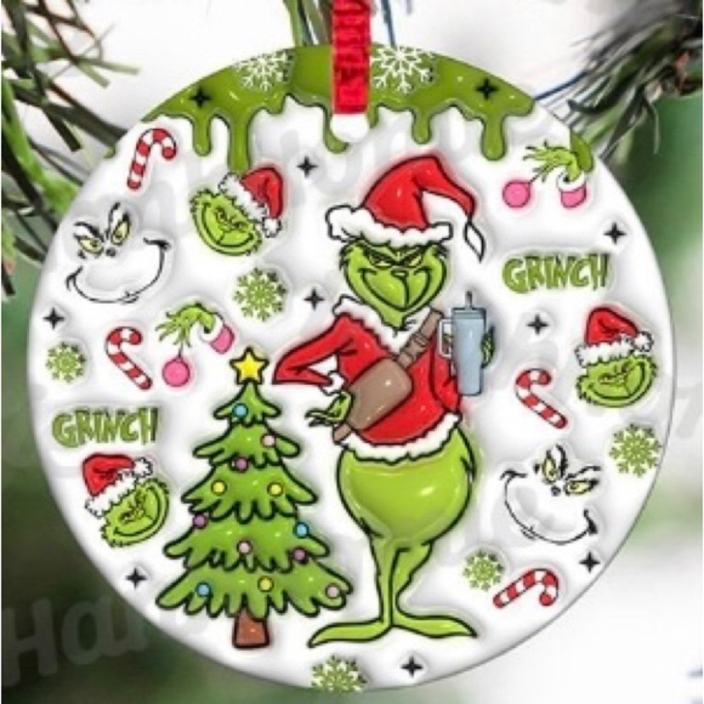 2/$15 SALE! Grinch Christmas Ornament